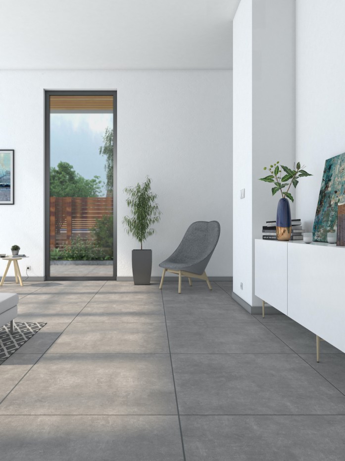Hometec Anthracite Porcelain Tile - 600x600mm (LAST PACK)