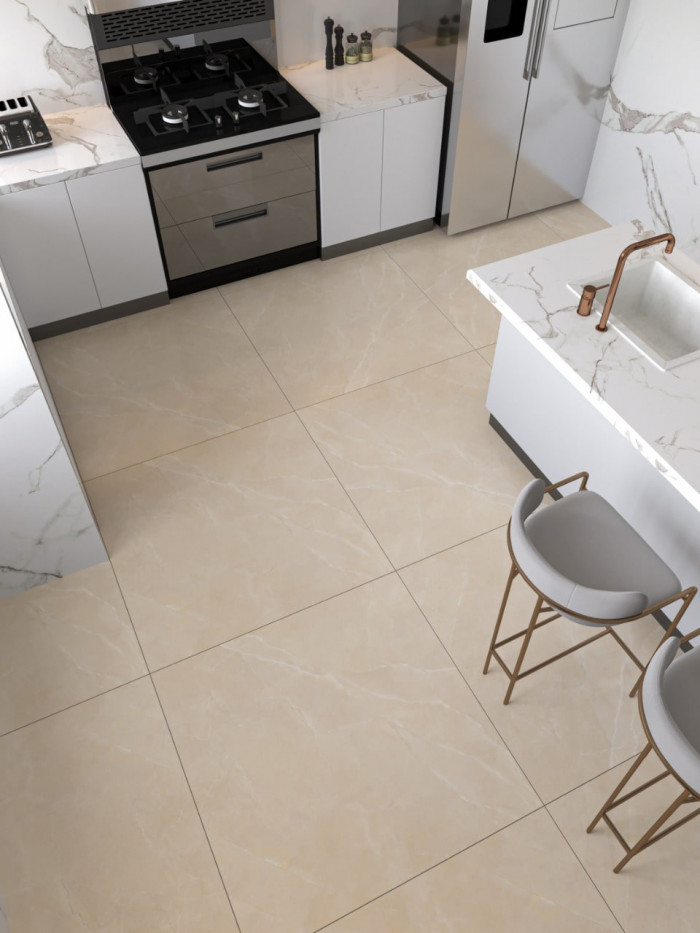 Dalkey Beige Porcelain Tile - 1000x1000mm