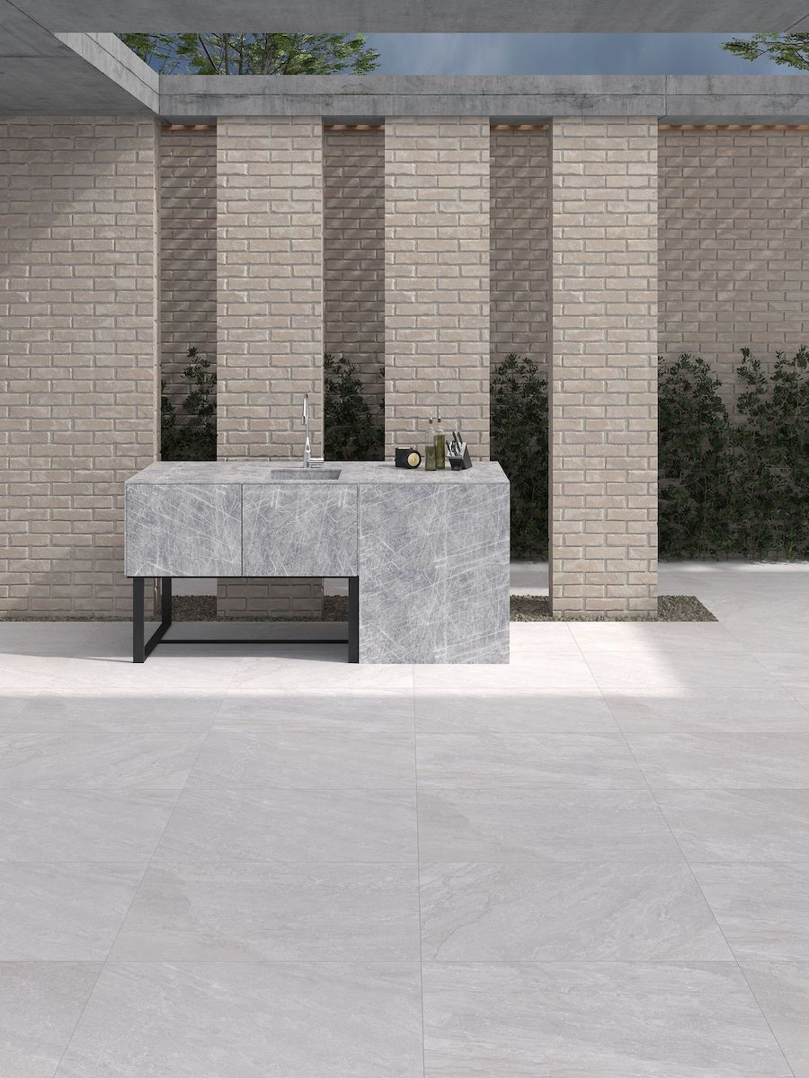 Valencia White Outdoor Porcelain Paving Slabs - 900x600x20mm Valencia White Outdoor Porcelain Paving Slabs - 900x600x20mm