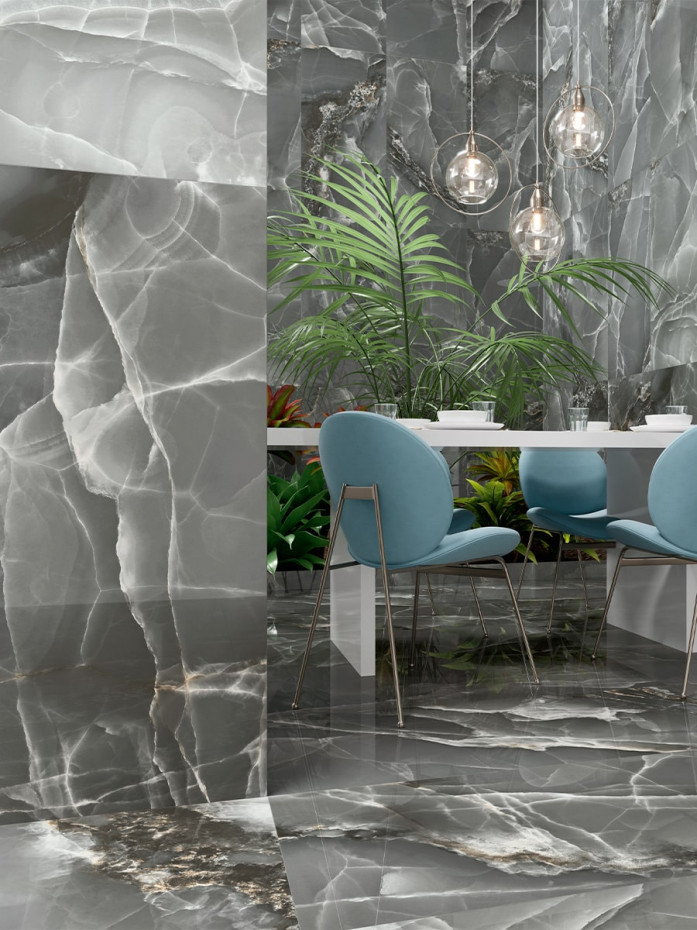 Dark Onyx Porcelain Tile - 1200x600x6mm