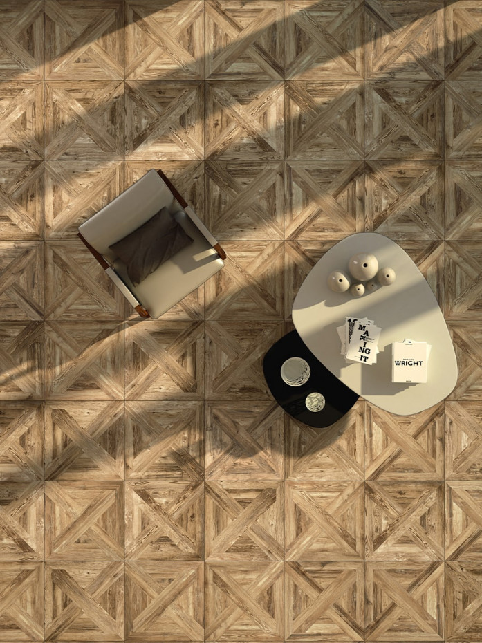 Baita Fresh Italian Parquet Wood Effect Tile - 600x600x9mm