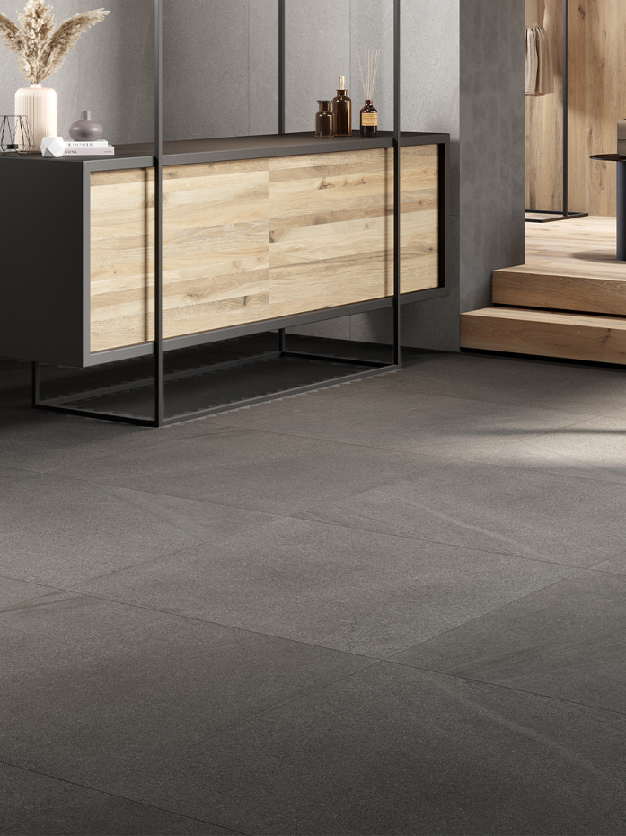 Baltic Dark Grey Italian Porcelain Tile - 1000x1000mm (LAST PACK)
