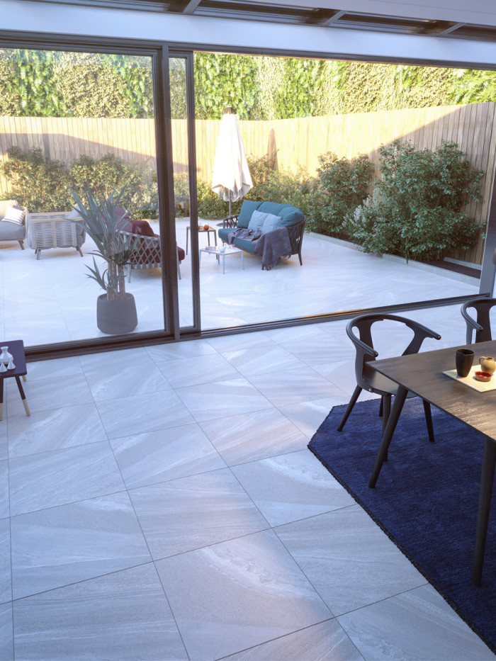 Bianco Porcelain Wall & Floor Tile - 1200x600x10mm