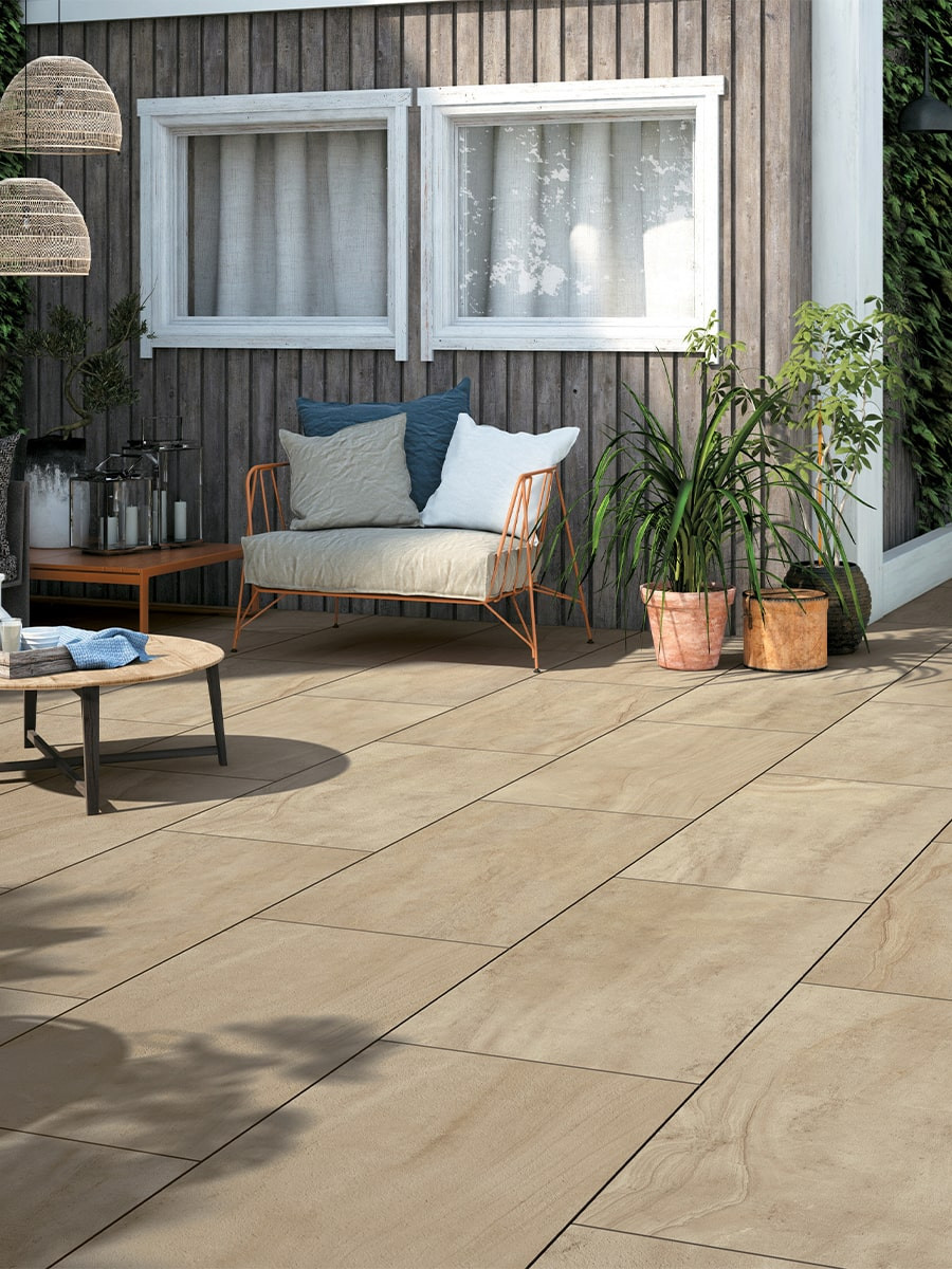 Bourgogne Italian Outdoor Porcelain Tile - 1200x600x20mm