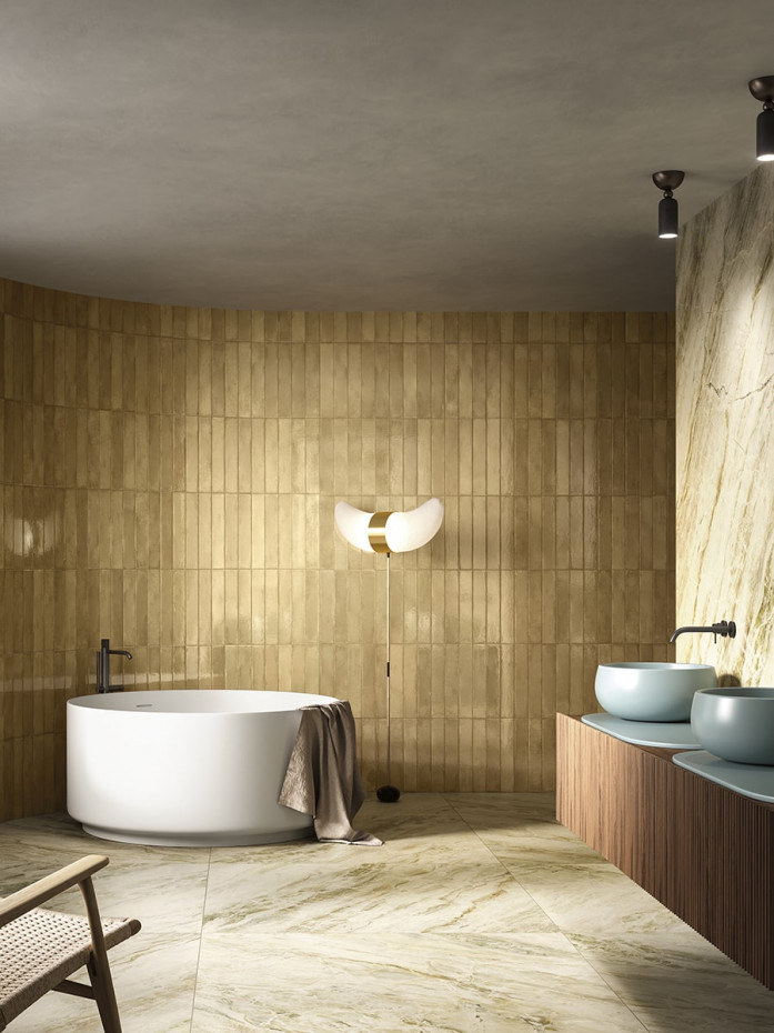 Progetto Canapa Brick Effect Italian Tile - 75x400mm