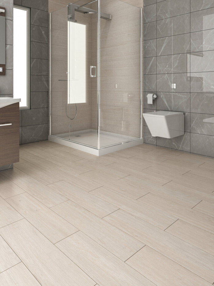 Cinnamon White Non Slip Tile - 1200x300mm