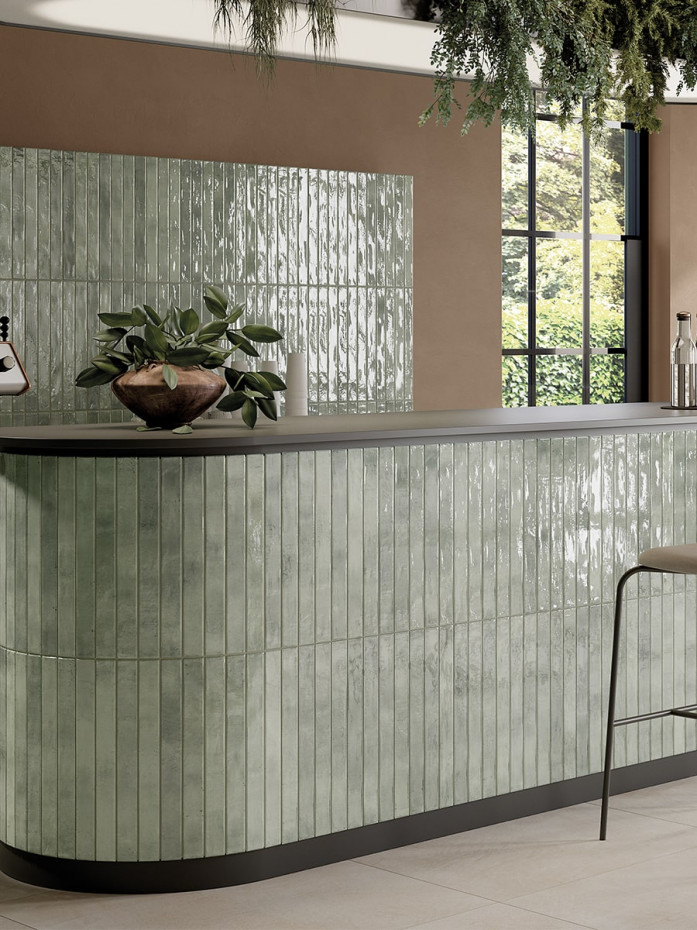 Colors Acquamarine Italian Tile - 48x450mm