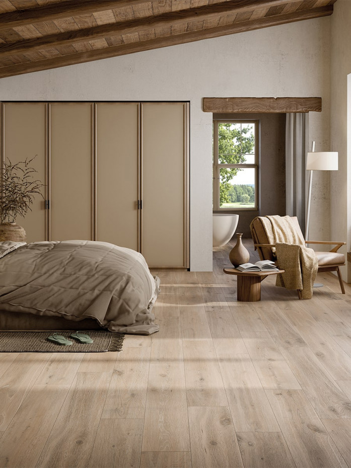 Cortina Beige Italian Extra Long Wood Effect Tile - 1500x240mm