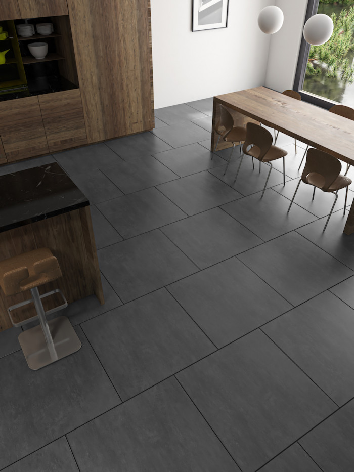 Eclipse Black Wall & Floor Tiles - 800x800mm