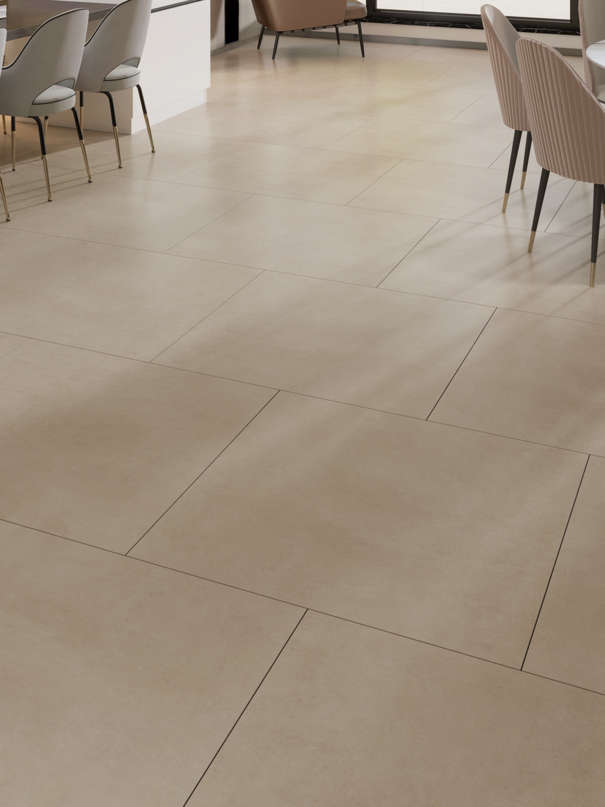 Eclispe Ivory Wall & Floor Porcelain Tile - 800x800mm