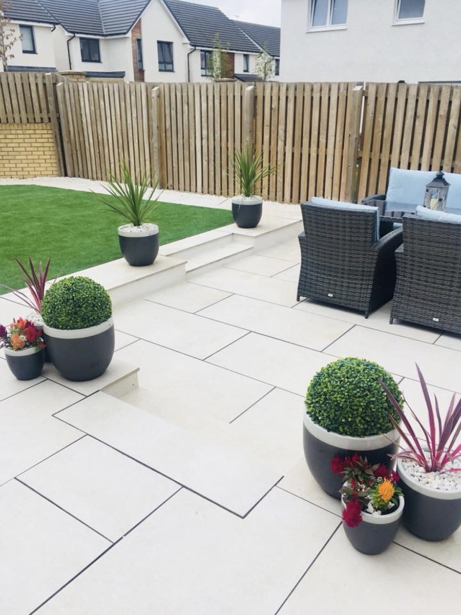 Eclipse Ivory Outdoor Porcelain Slab - 1200x600x20mm