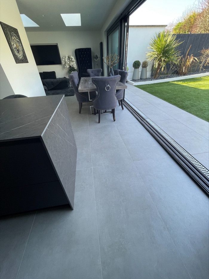 Eclipse Silver Porcelain Tile - 1200x600mm