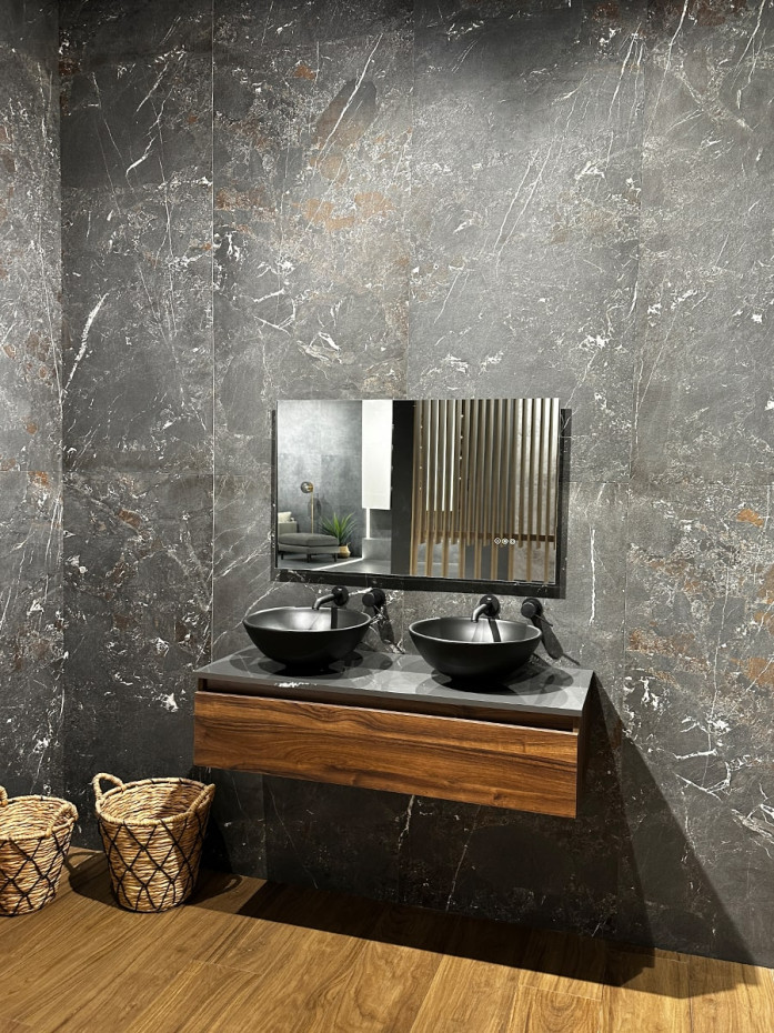 Highlands Dark Porcelain Wall & Floor Tile - 1200x600mm