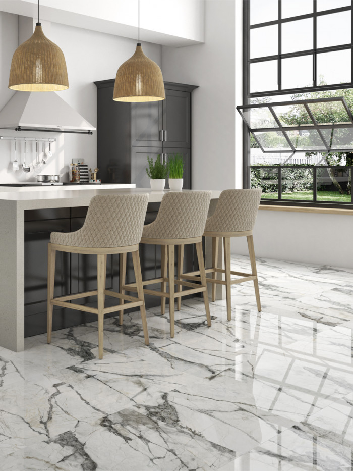 Invisible White Porcelain Tile - 750x750mm (LAST PACK)