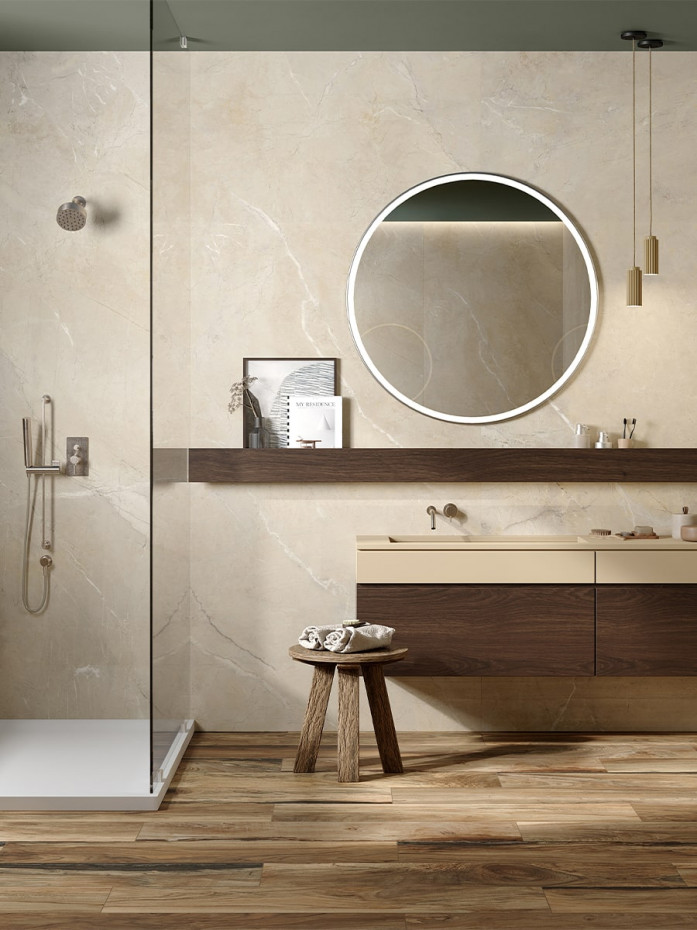 Canova Limestone Italian Porcelain Tiles - 1200x2800mm