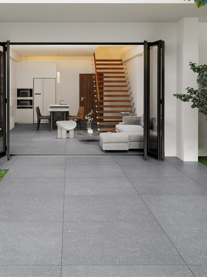 Hardblue Grey Spanish Porcelain Tile - 1000x1000x10mm