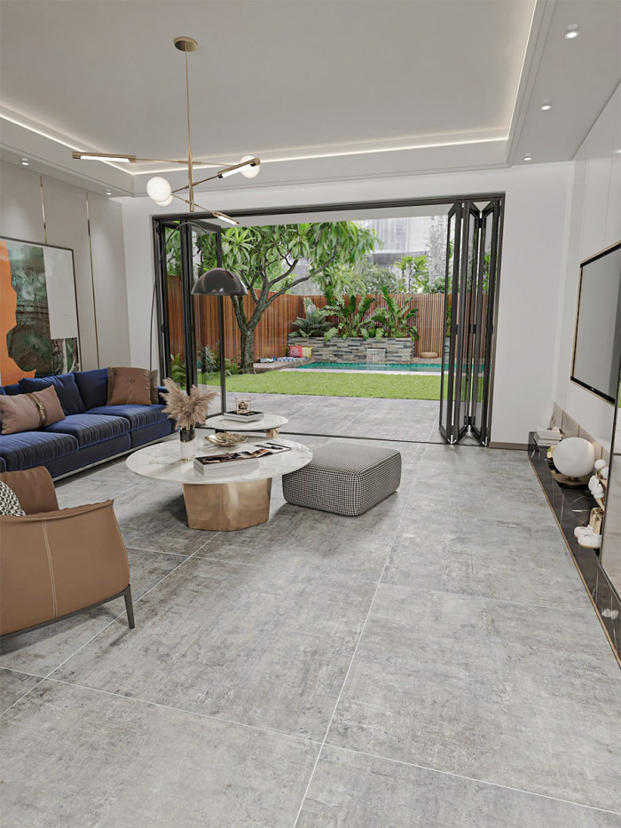 Murales Grey Italian Porcelain - 1200x1200x6mm