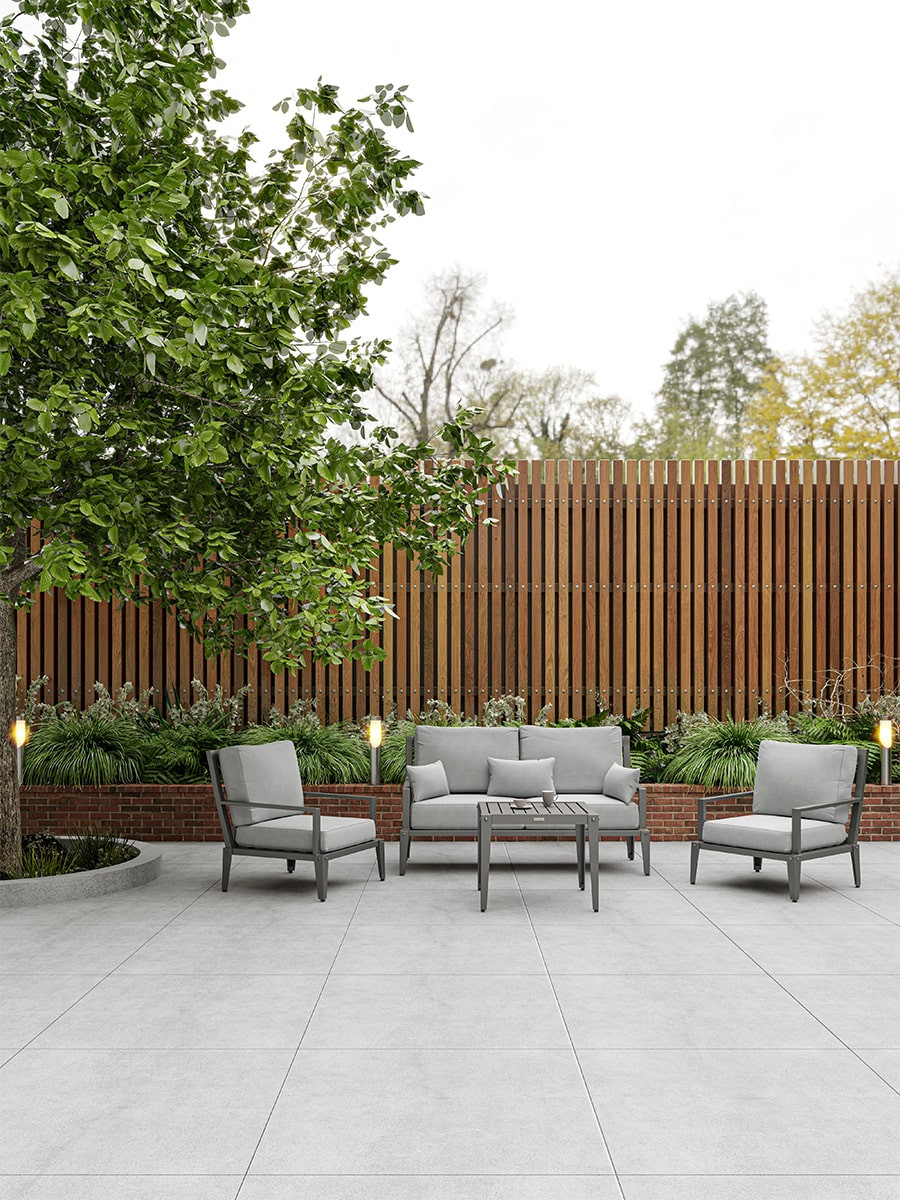 Nomade Grey Outdoor Porcelain - 1000x1000x20mm