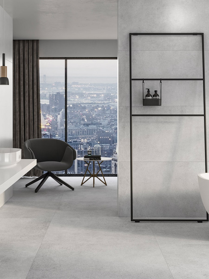 Nomade Grey Porcelain Tile - 1000x1000x10mm