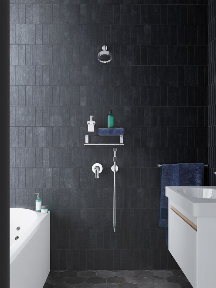 Boston Black Matt Tile - 65x200mm