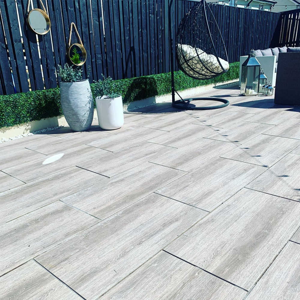 Oak Wood Effect Outdoor Slab - 900x450x20mm