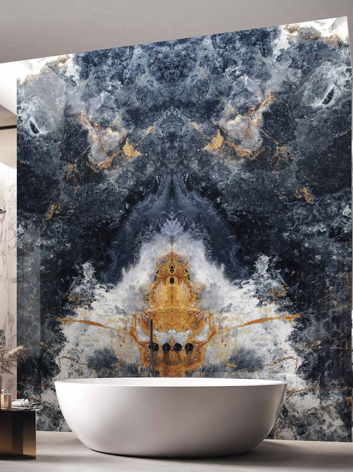 Ocean Blue Extra Large Italian Porcelain Slabs - 3200x1600mm