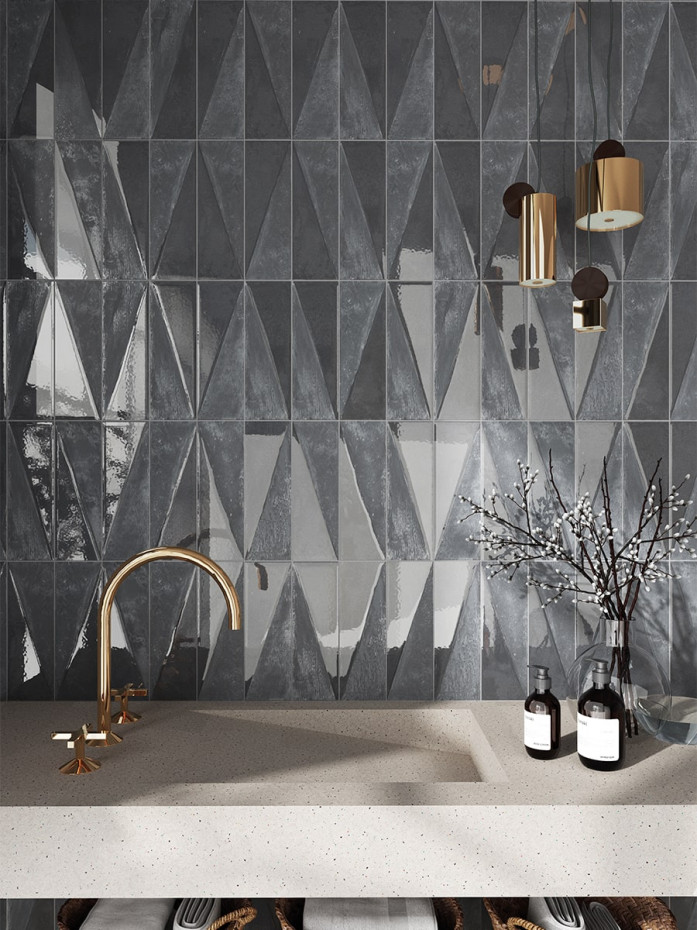 Polar Blue Porcelain Wall Tile - 300x100mm