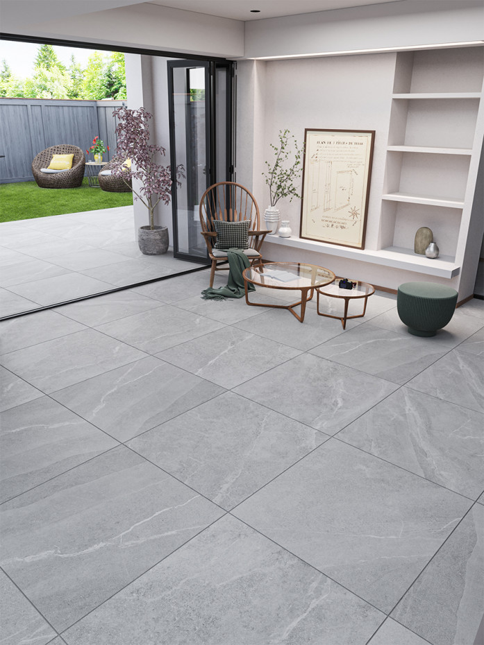 Roca Grey Porcelain Tile - 1000x1000x10mm