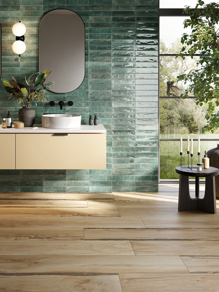 Sherwood Maple Italian Extra Long Wood Effect Tile - 1500x240mm