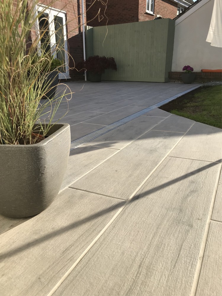 Silver Birch Wood Effect Outdoor Porcelain Planks - 1200x300x20mm