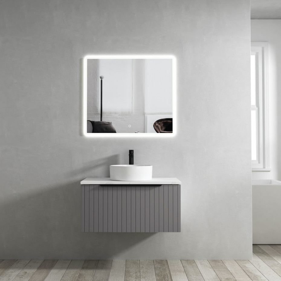 Valar Light Fluted Vanity - 800mm
