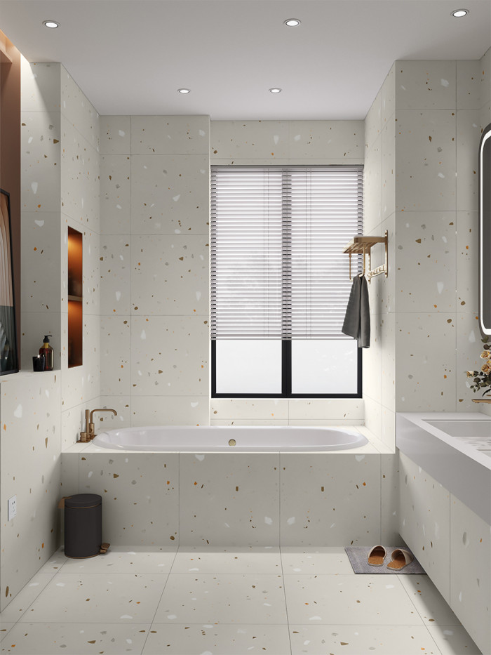 Epoxy White Porcelain Tile - 800x800mm